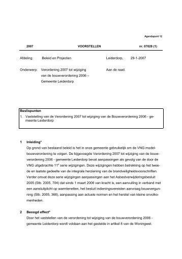 Bouwverordening - Bestuurlijke informatie van de gemeente ...
