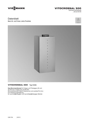 Datenblatt Vitocrossal 300 Typ CU3A - Raatschen-Shop.de
