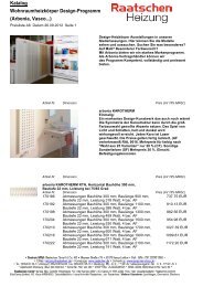 Katalog WohnraumheizkÃ¶rper Design-Programm (Arbonia, Vasco...)