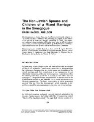 The Non-Jewish Spouse and Children of a Mixed Marriage in the ...