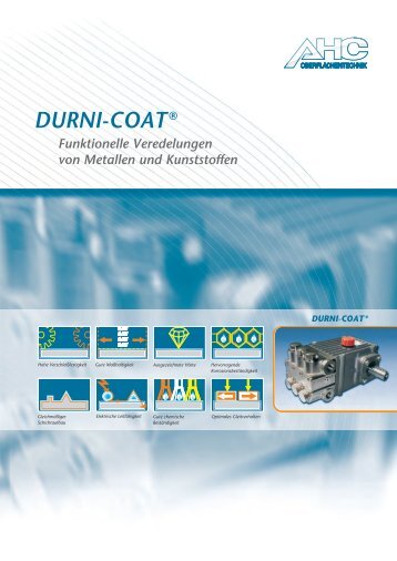 DURNI-COAT® Funktionelle Veredelungen von Metallen und ...