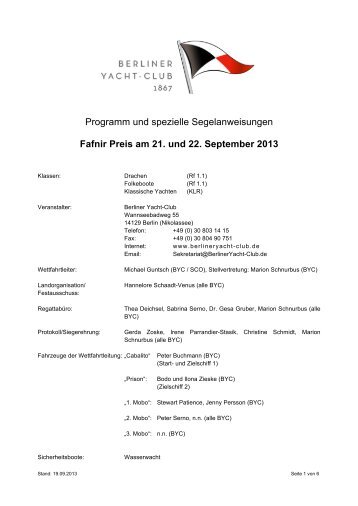 Fafnir Preis am 21. und 22. September 2013 - raceoffice.org - Das!