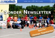 SONDER NEWSLETTER - racetech