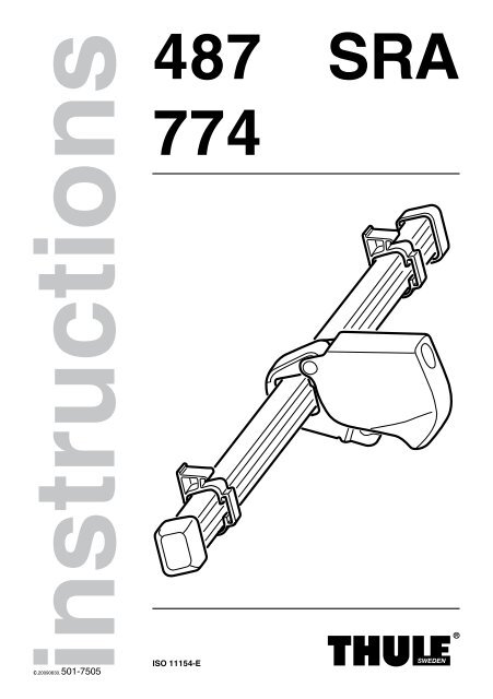 Thule 487 Traverse Short Roof Adaptor 487 Thule