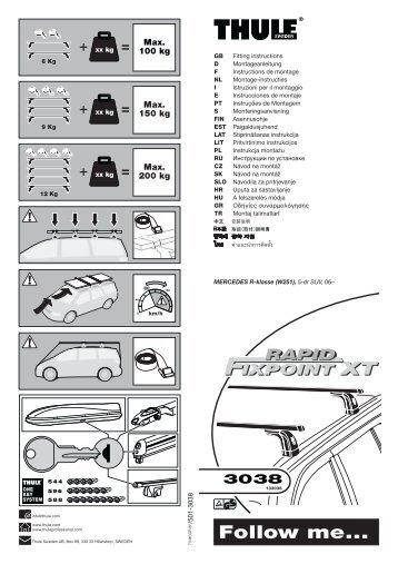 Thule Podium Fit Kit 3038 - Rack Attack