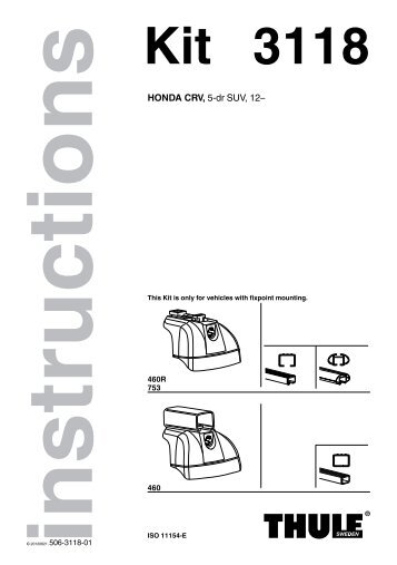 Thule Podium Fit Kit 3118 - Rack Attack