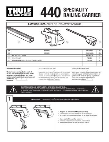 501-5492 #440 Speciality Railing Carrier - Rack Attack