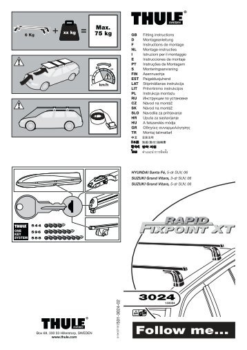 Thule Podium Fit Kit 3024 - Rack Attack