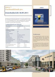 Zwischenbericht 30.09.2011 asuco 1 ... - Asuco Fonds GmbH