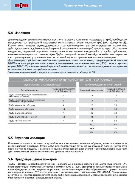 ТЕХНИЧЕСКОЕ РУКОВОДСТВО - Raccorderie Metalliche S.p.A.