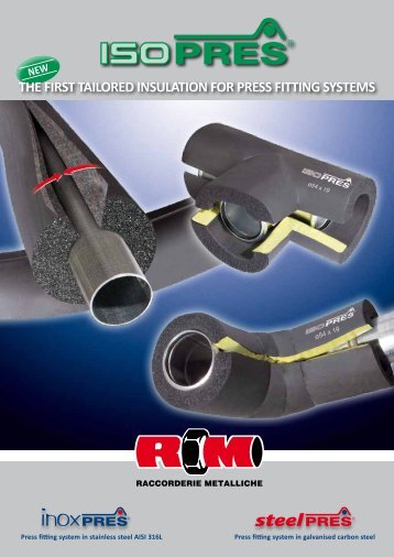 new the first tailored insulation for press fitting systems - Raccorderie ...