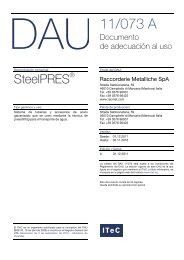 Download the file in pdf format - 6,4 Mb - Raccorderie Metalliche S.p.A.