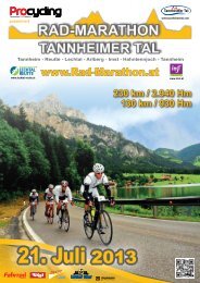 Ausschreibung 2013 - Rad-Marathon Tannheim