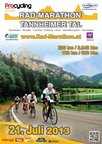 Ausschreibung 2013 - Rad-Marathon Tannheim