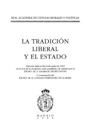 la tradición liberal y el estado - Real Academia de Ciencias Morales ...