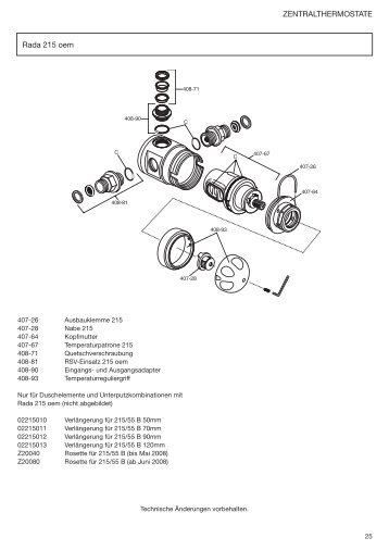 Ersatzteile (PDF) - Rada Armaturen GmbH
