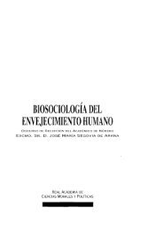 Biosociología del envejecimiento humano - Real Academia de ...