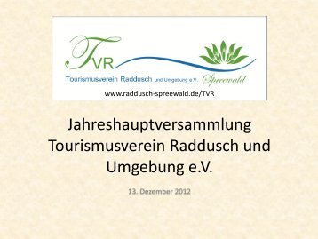 Bericht - Raddusch