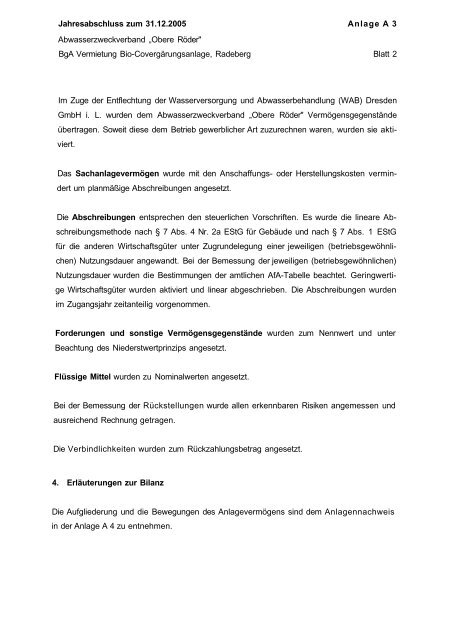 Abwasserzweckverband "Obere RÃ¶der" - Familie Spiegel in Radeberg