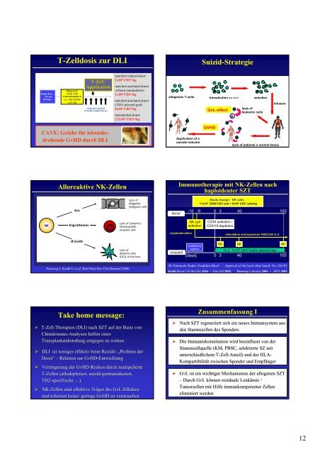 Knochenmarktransplantation, Immunrekonstruktion GvL und GvHD