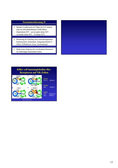 Knochenmarktransplantation, Immunrekonstruktion GvL und GvHD