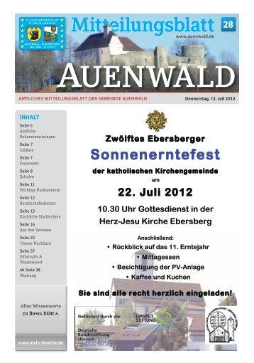 WERBUNG - Gemeinde Auenwald