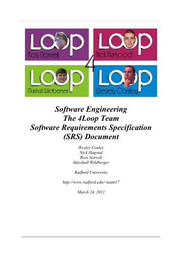 Software Requirements Specification Document Template - Radford ...