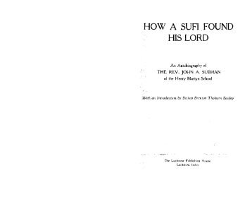 Subhan-How A Sufi Found His Lord.pdf - Radical Truth