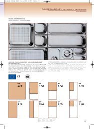 Serie gastronorm Gastronomy containers CONSERVAZIONE ... - Radif