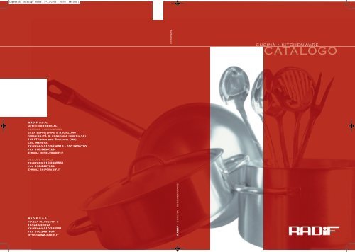 Catalogo cucina - Radif