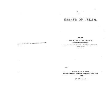 Sell-Essays On Islam.pdf - Radical Truth