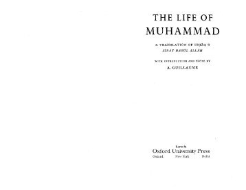 Guillaume--Life of Muhammad.pdf - Radical Truth
