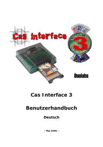 Cas Interface 3 Benutzerhandbuch