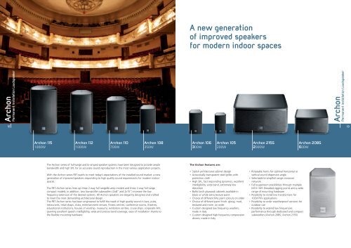 Archon P Archon P A new generation of improved speakers for ...