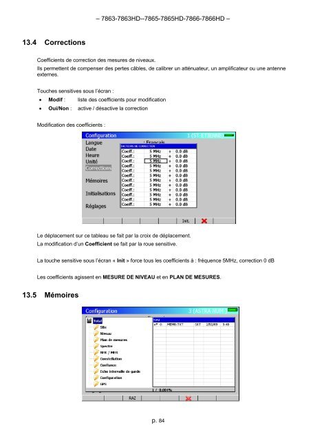 Manuel d'utilisation - Sefram