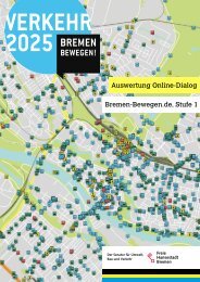 Auswertung Online-Dialog Bremen-Bewegen.de, Stufe 1