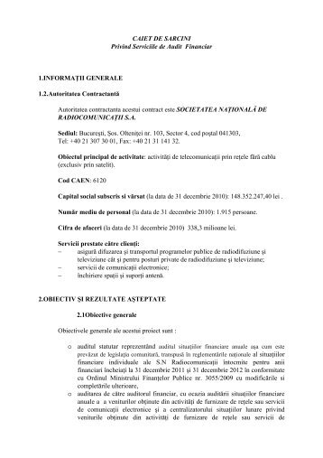 21-22 nov. CAIET DE SARCINI audit 2 ani.pdf - Radiocom