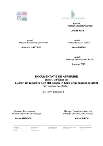 DOCUMENTATIE turn Bacau.pdf - Radiocom