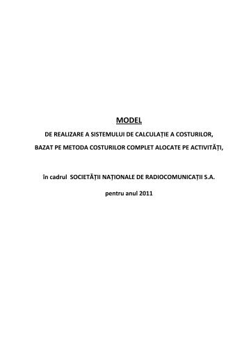 Model calculatie costuri 22.03.2012 - Radiocom
