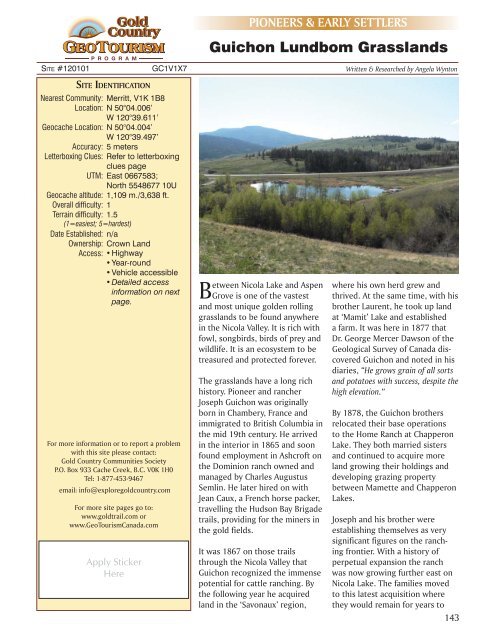 E book Field Guide.indd - Gold Country