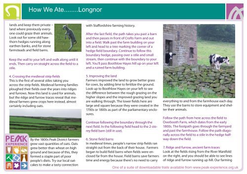 Longnor - land of cheese! Trail Summary - Thedms.co.uk
