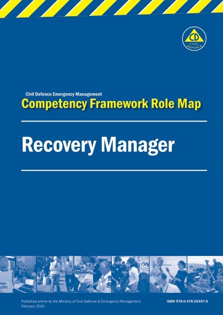 Recovery Manager Role Map - Ministry of Civil Defence and ...