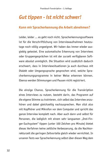Praxisbuch Transkription - Audiotranskription.de
