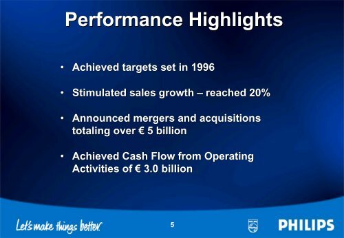 Royal Philips Electronics Annual Results 2000