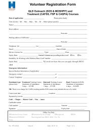 Volunteer Registration Form - Drug Arm