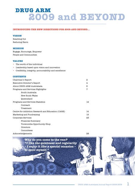 DRUG ARM Australasia Annual Report 2008-2009
