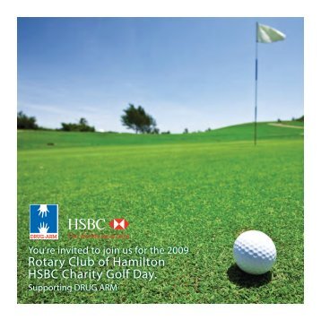 Rotary Club of Hamilton HSBC Charity Golf Day. - Drug Arm