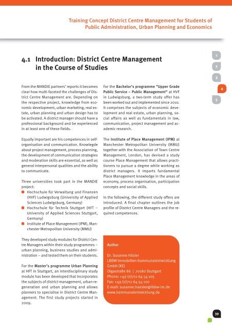 Manual for District Centre Managers - the ATCM