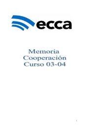 Memoria 2003 - 2004 - Radio ECCA