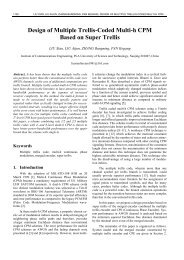 Design of Multiple Trellis-Coded Multi-h CPM ... - Radioengineering